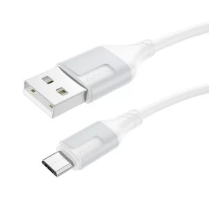 Cablu Borofone BX101 Creator charging data cable Micro USB (1m) [White]